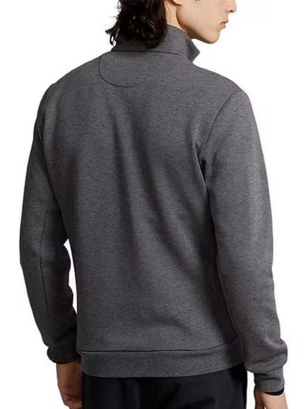 POLO Ralph Lauren Double-Knit Quarter Snap Mockneck Pullover Sweatshirt